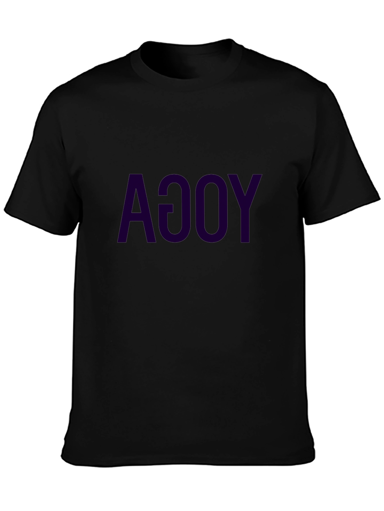 Yoga T-Shirt: Mens Black Graphic Tee