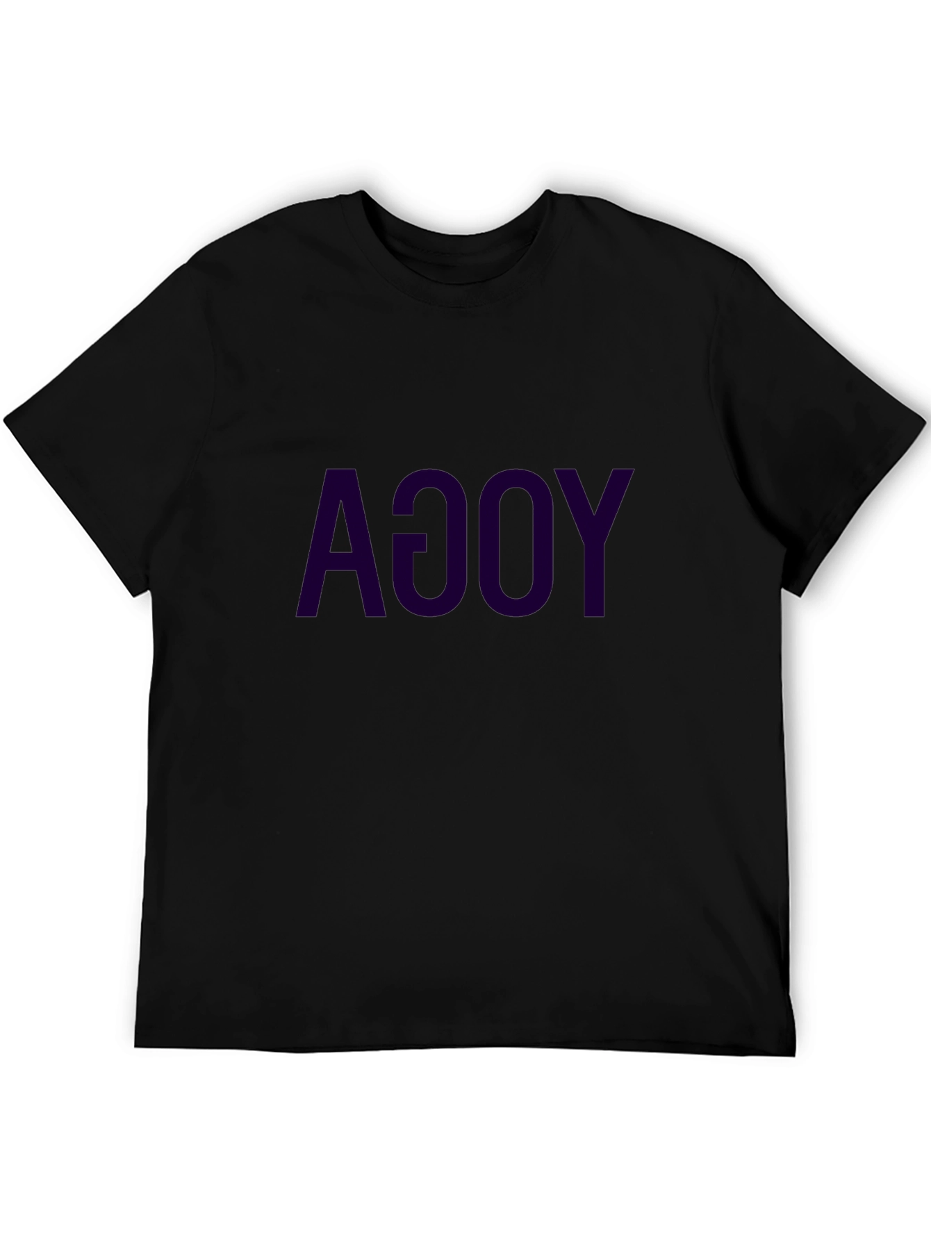 Yoga T-Shirt: Mens Black Graphic Tee