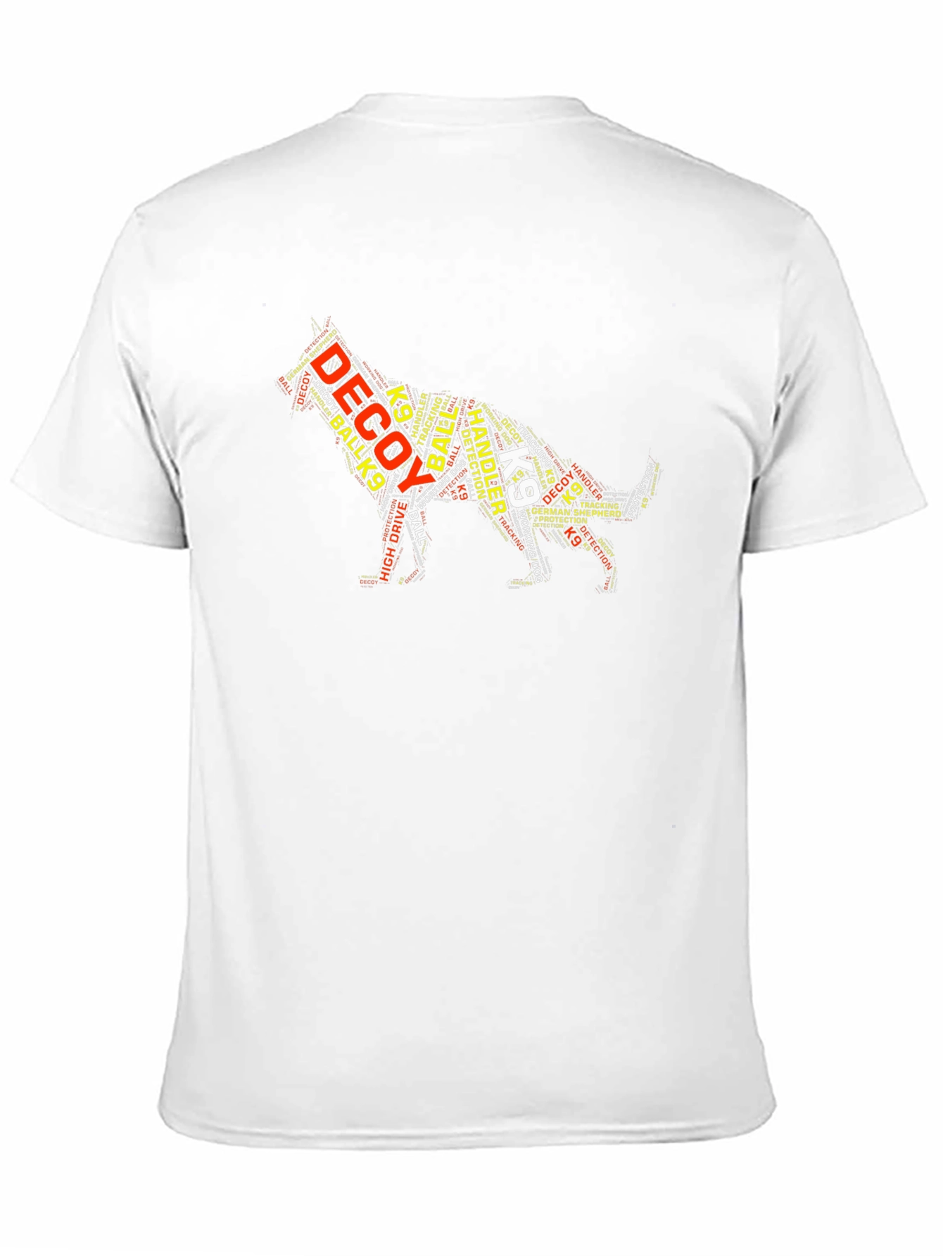 K9 German Shepherd Word Art Graphic T-Shirt