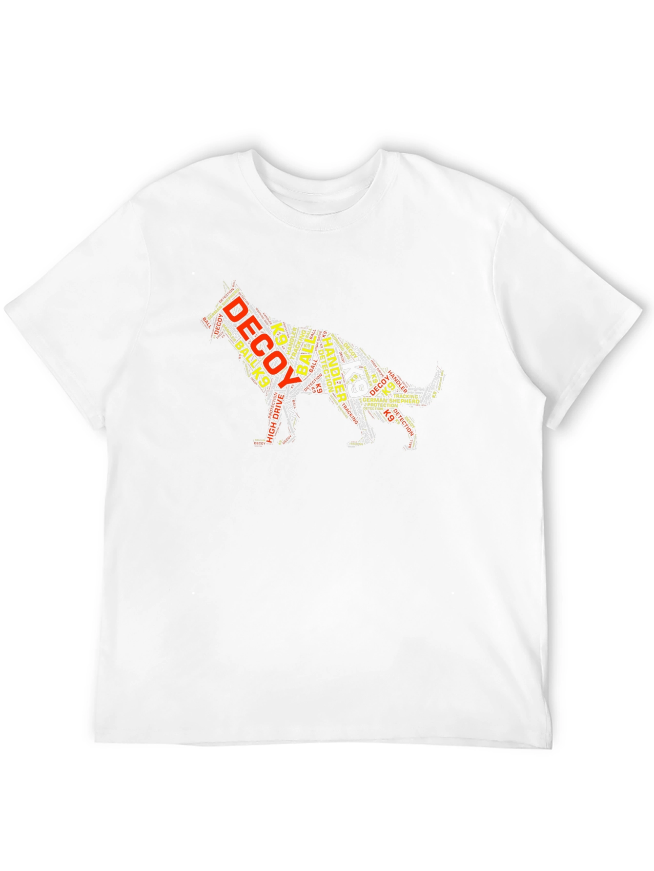 K9 German Shepherd Word Art Graphic T-Shirt