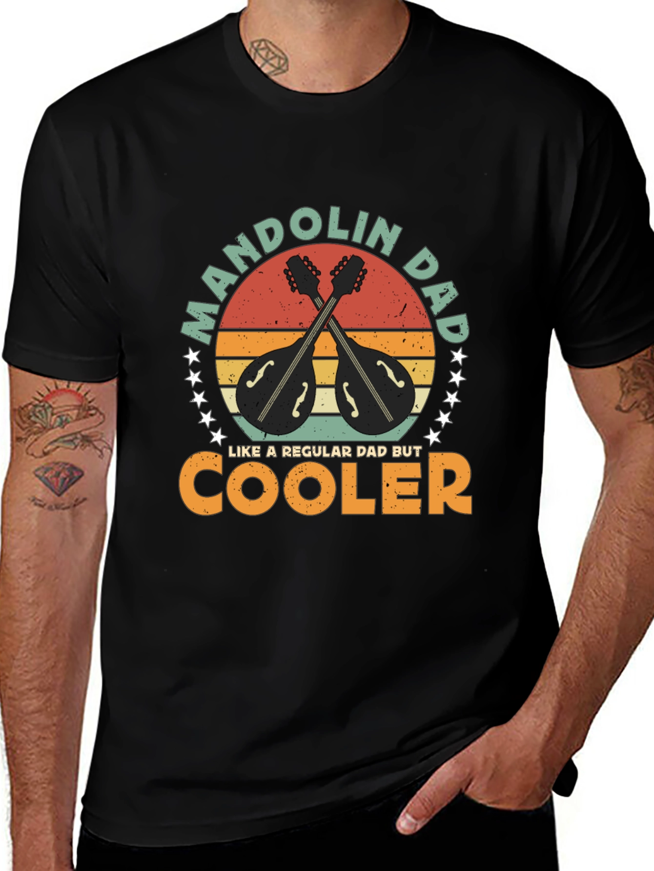 Mandolin Dad T-Shirt - Cool Dad Gift