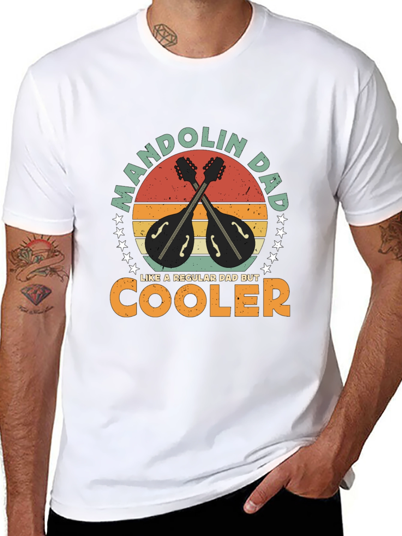 Mandolin Dad T-Shirt - Cool Dad Gift