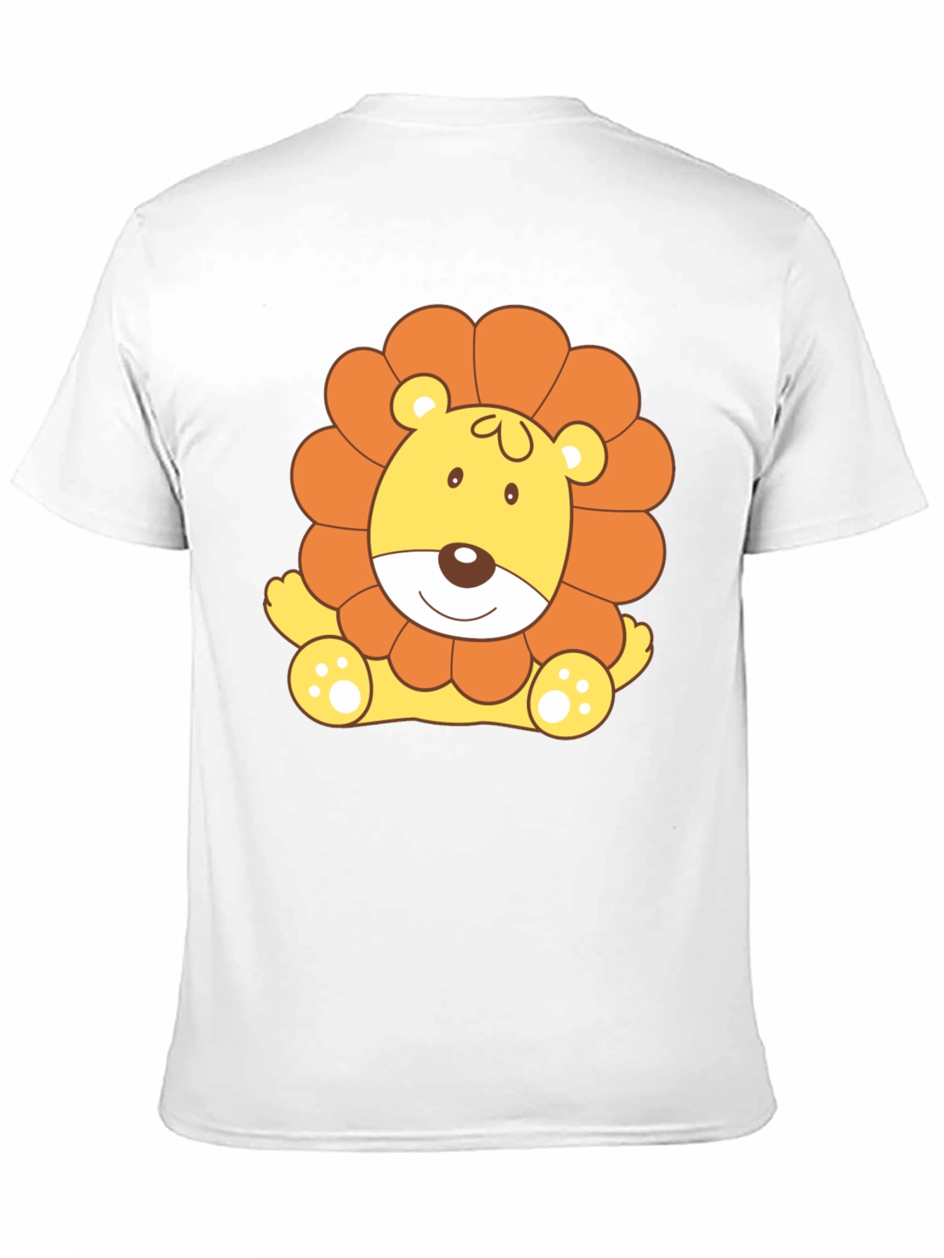 Cute Lion Graphic Tee - Black T-Shirt