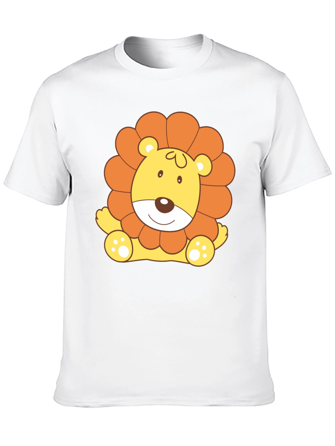Cute Lion Graphic Tee - Black T-Shirt
