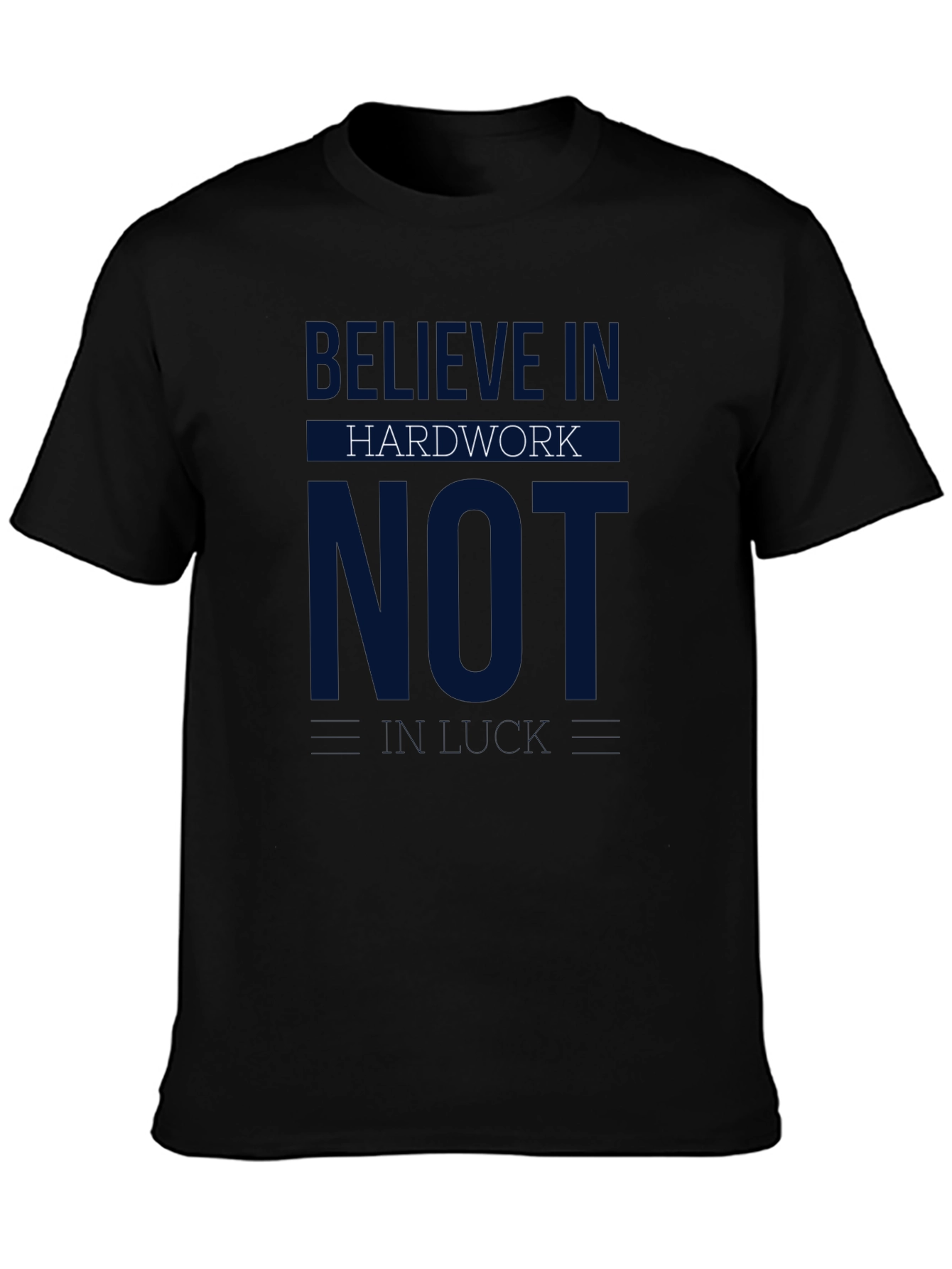 Believe in Hard Work Black Graphic Tee