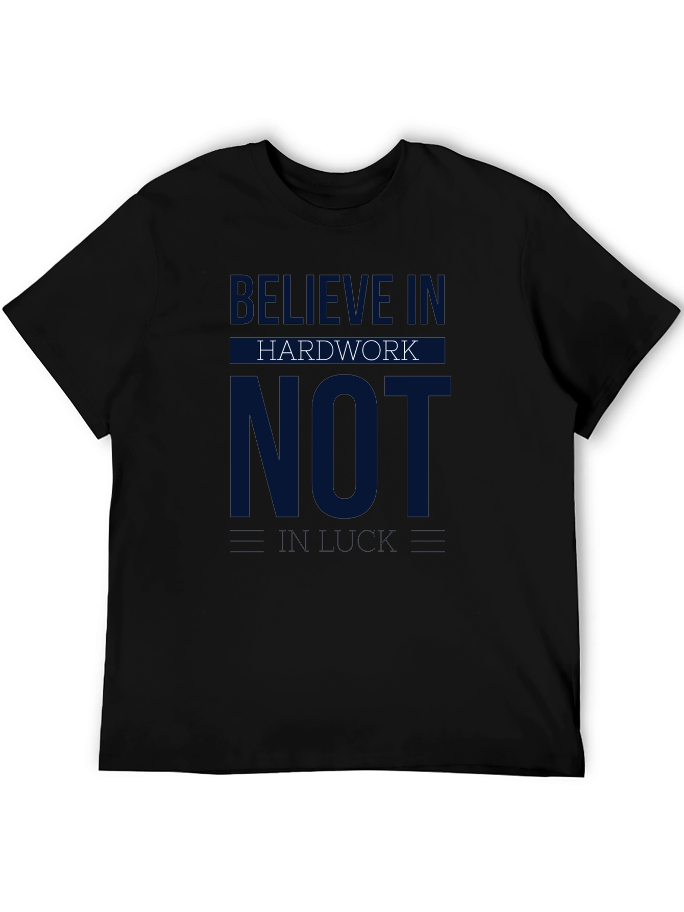 Believe in Hard Work Black Graphic Tee