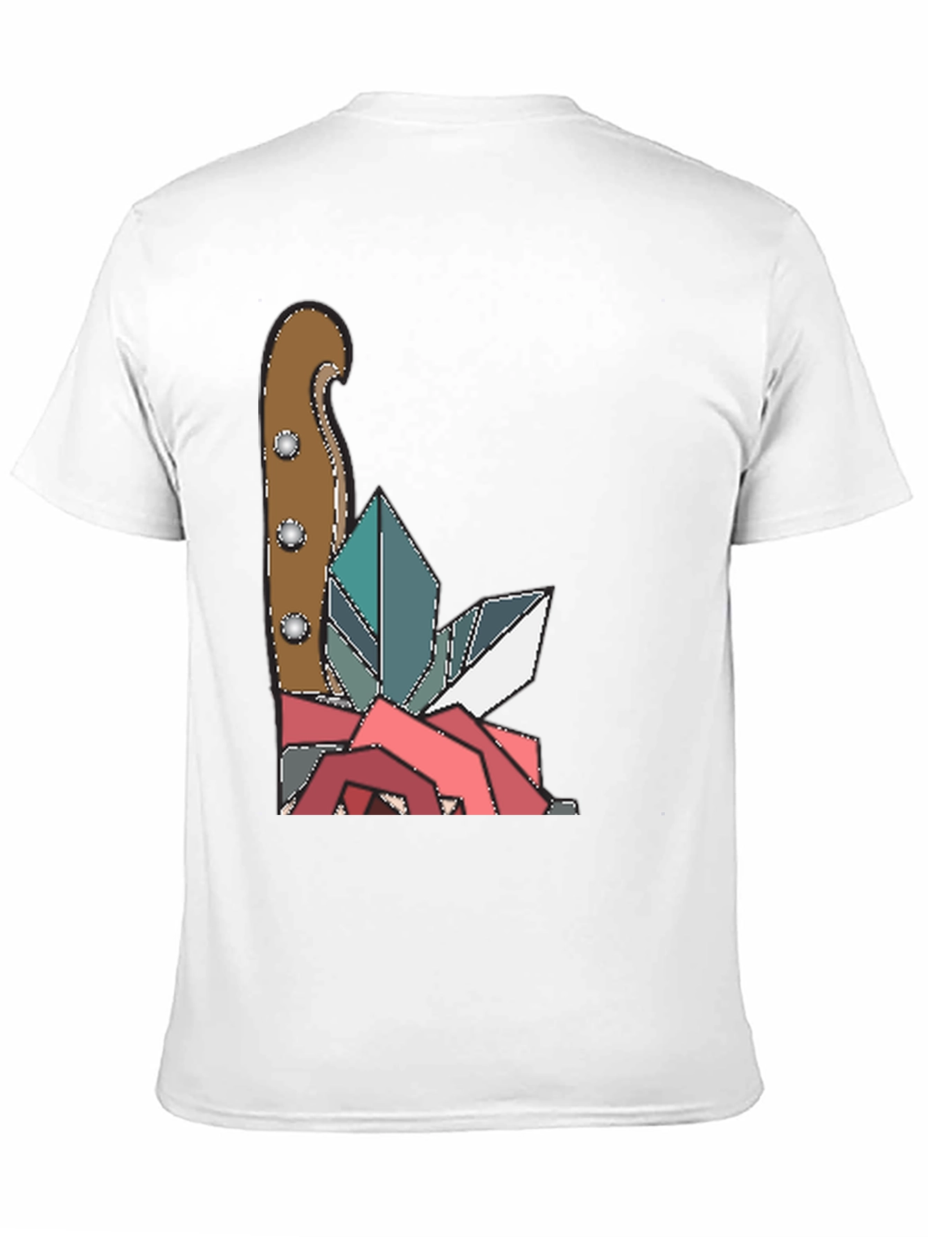 Knife & Crystal Geometric Graphic Tee