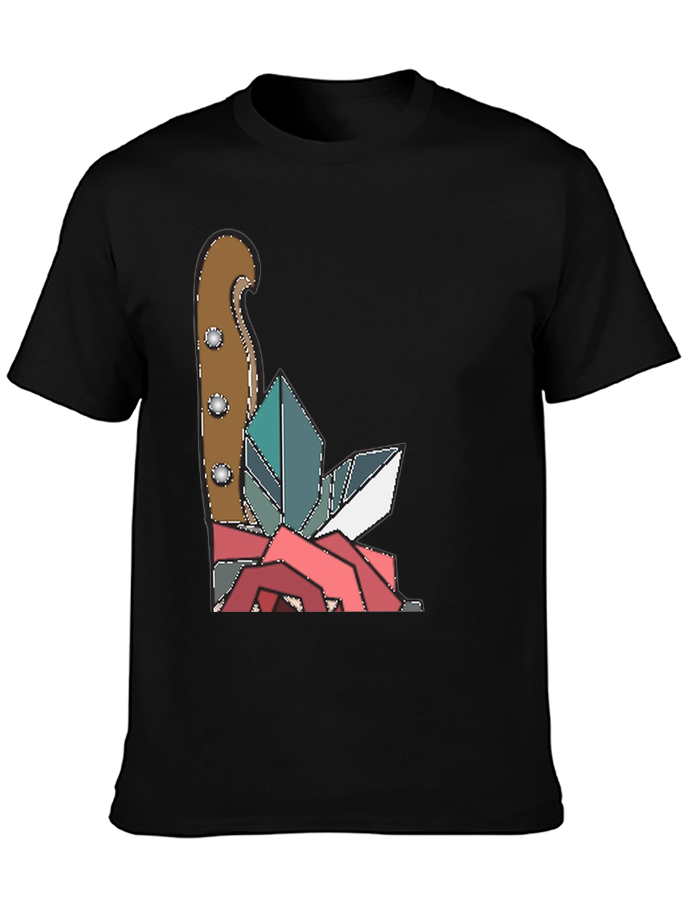 Knife & Crystal Geometric Graphic Tee