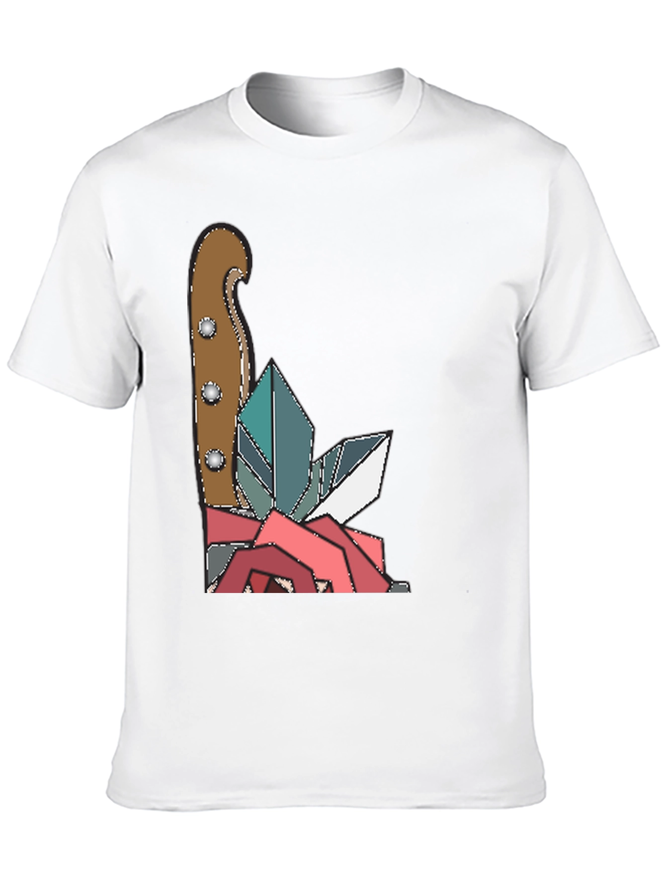 Knife & Crystal Geometric Graphic Tee