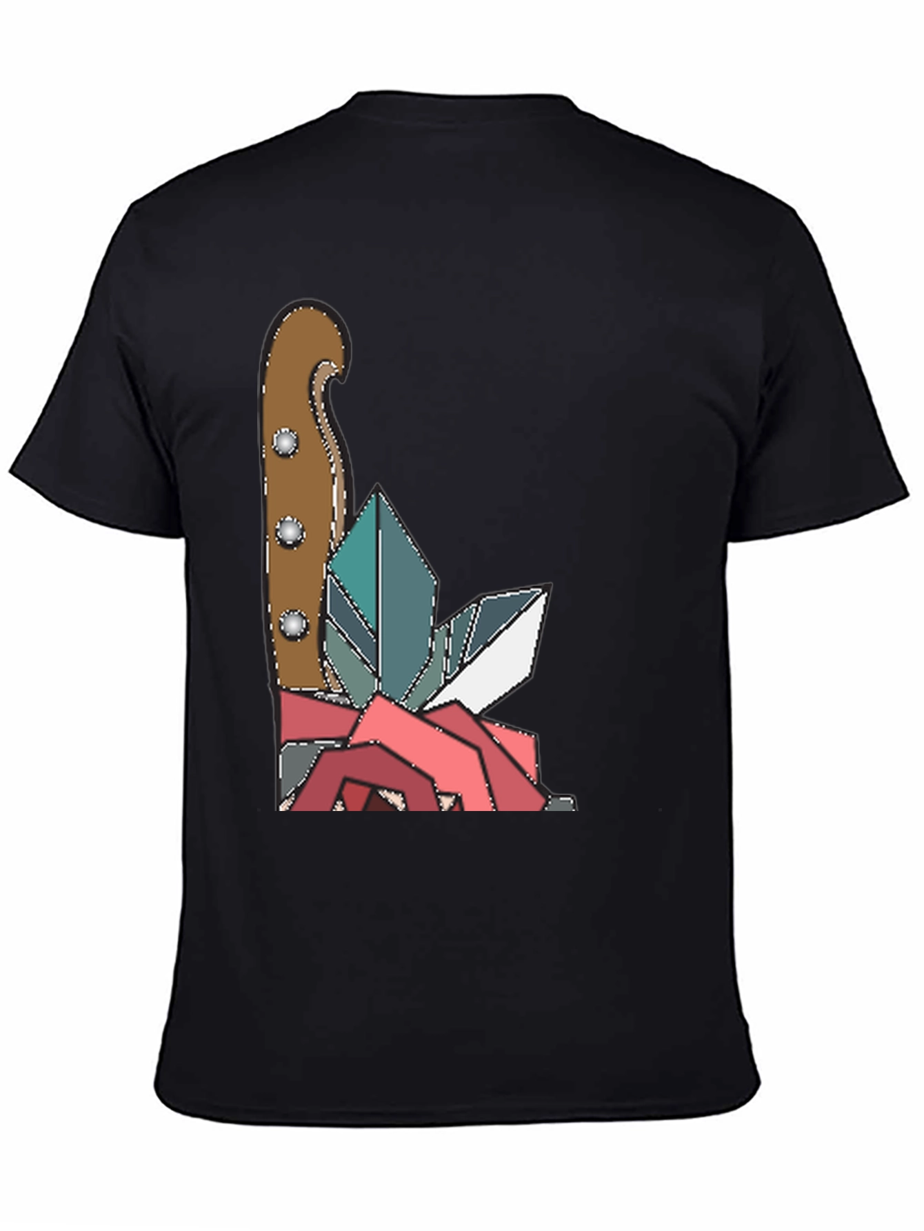 Knife & Crystal Geometric Graphic Tee