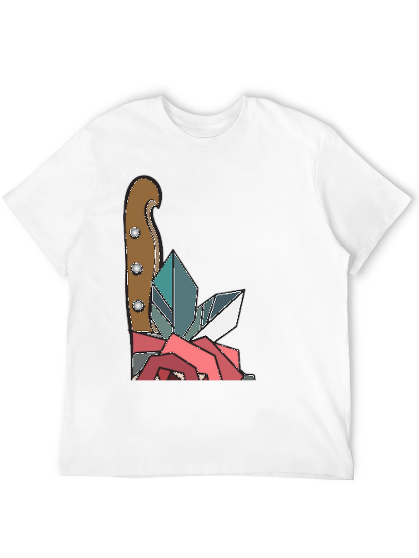 Knife & Crystal Geometric Graphic Tee