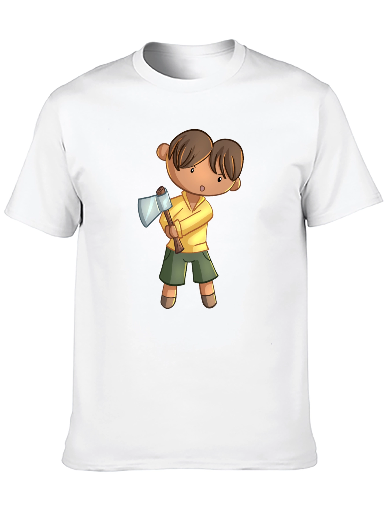 Cartoon Axe Man T-Shirt