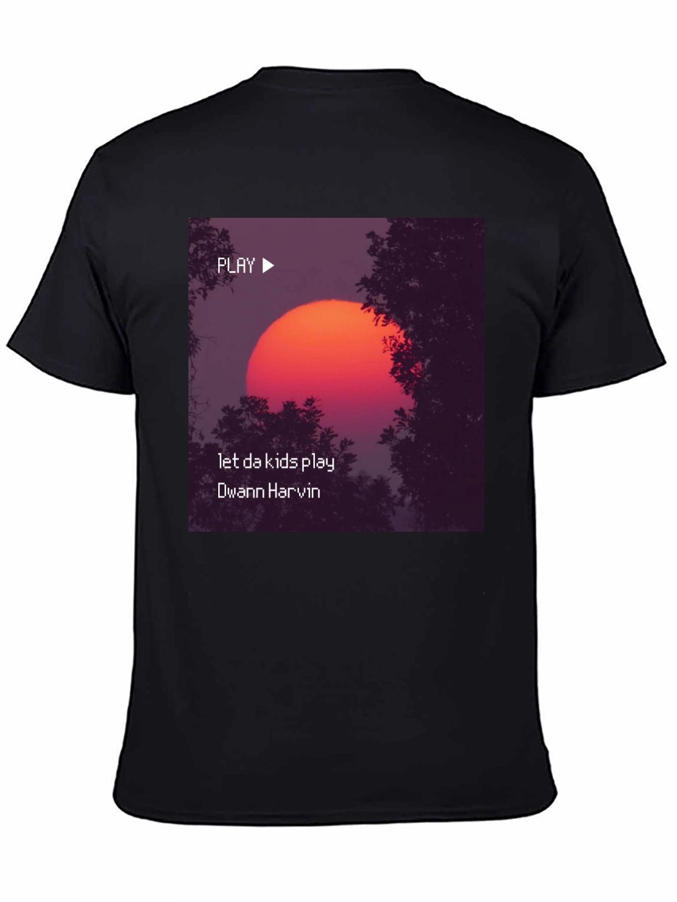 Let da kids play Dwann Harvin Black T-Shirt