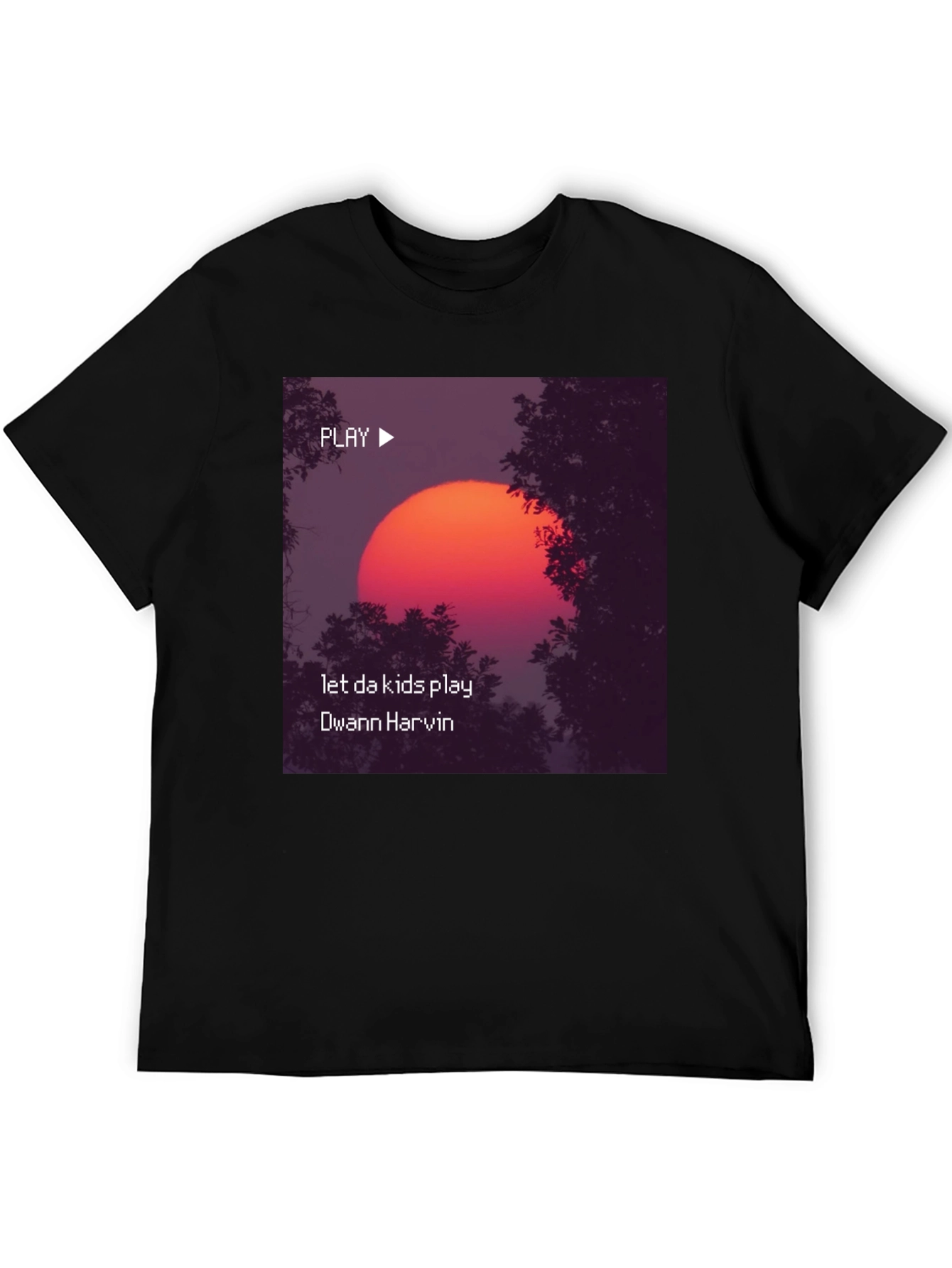 Let da kids play Dwann Harvin Black T-Shirt