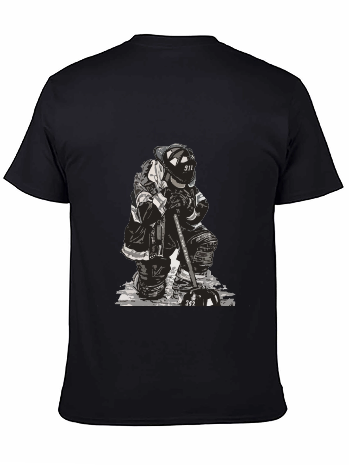 Firefighter Graphic Tee - Black