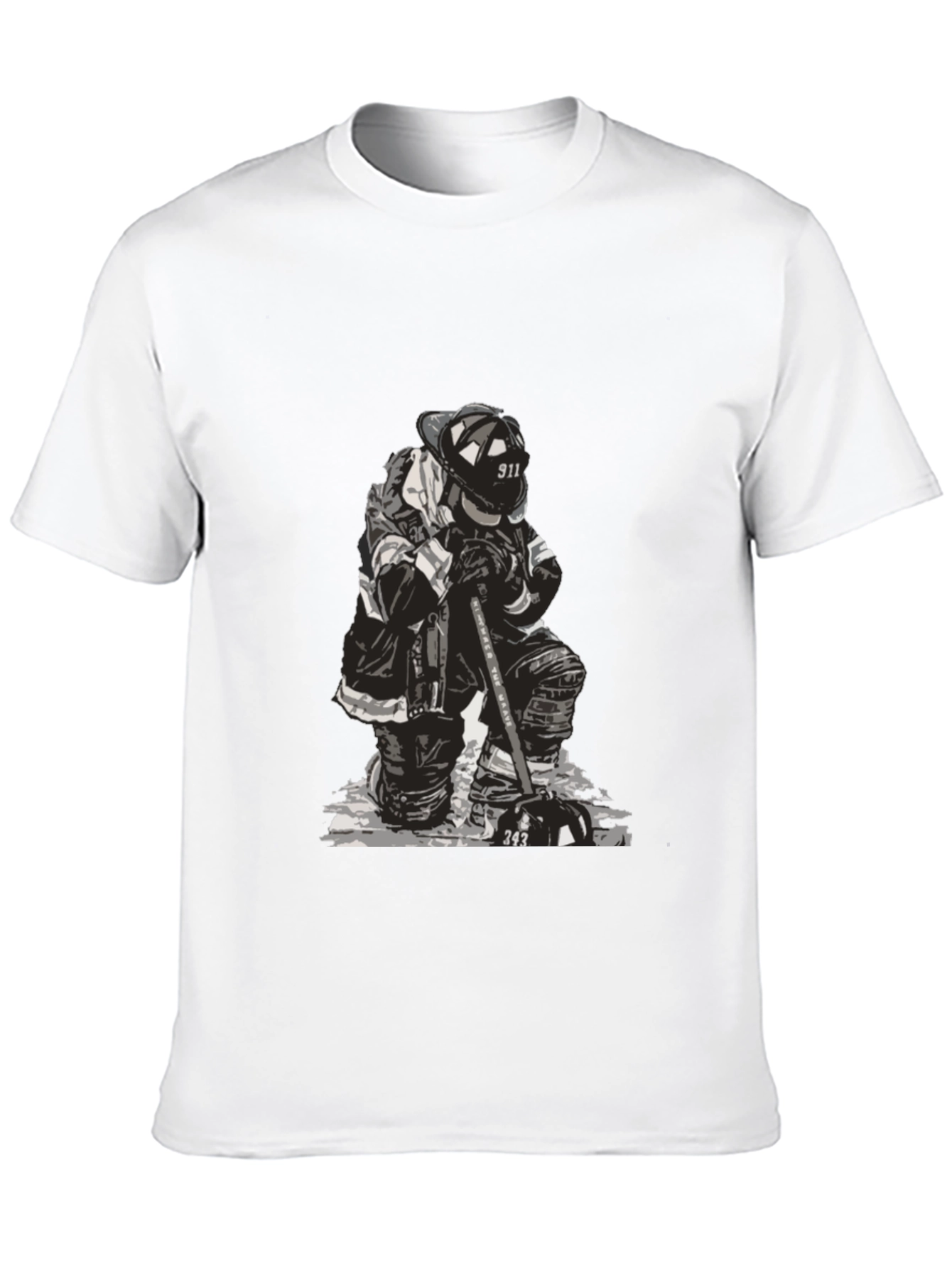 Firefighter Graphic Tee - Black
