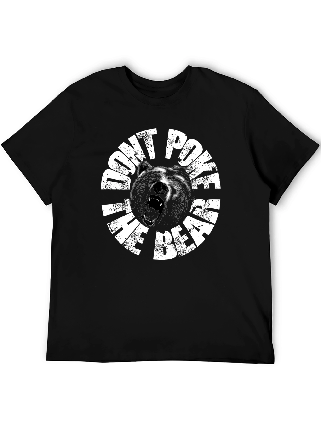 Dont Poke the Bear Graphic Tee - Black