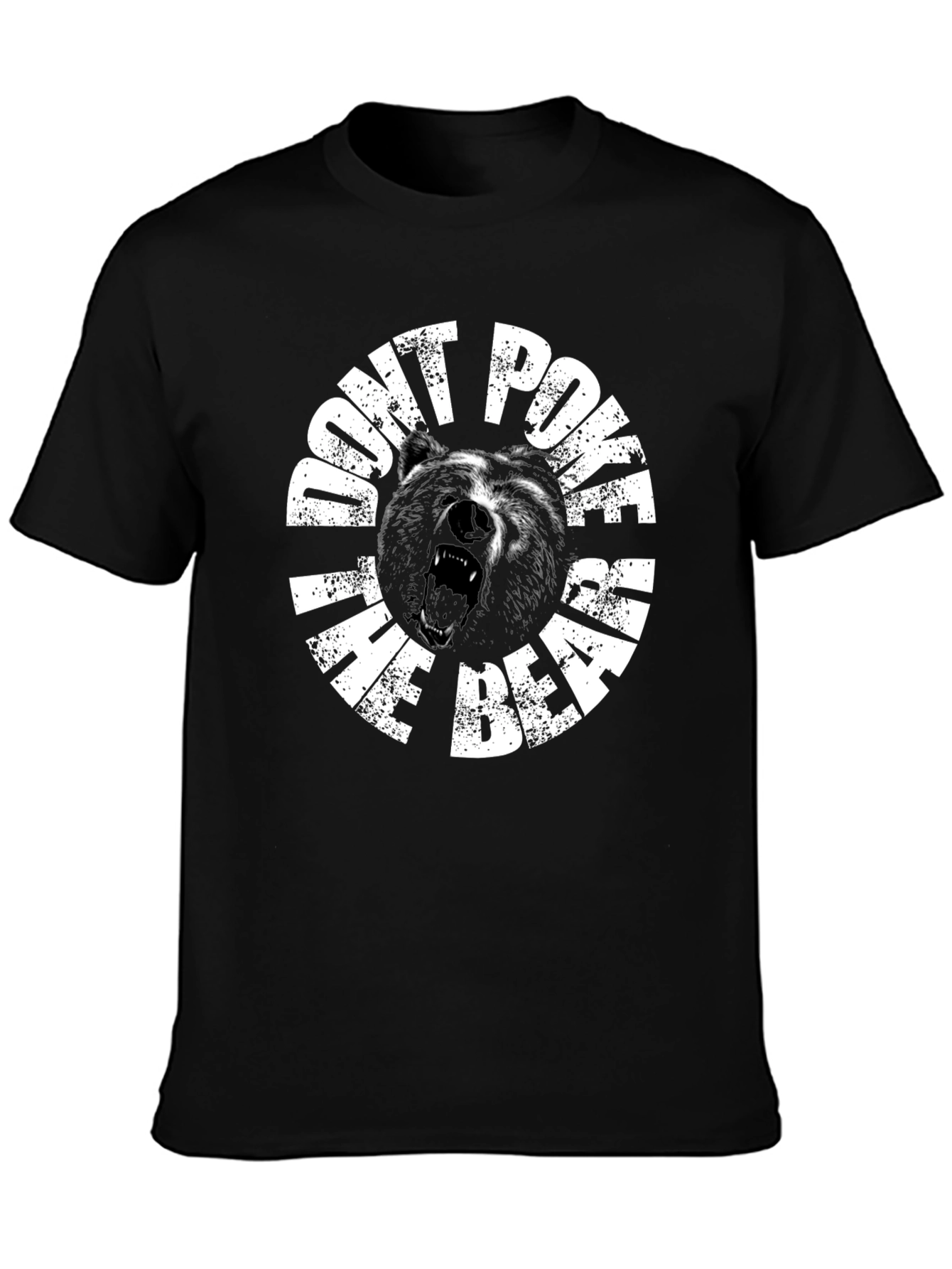 Dont Poke the Bear Graphic Tee - Black
