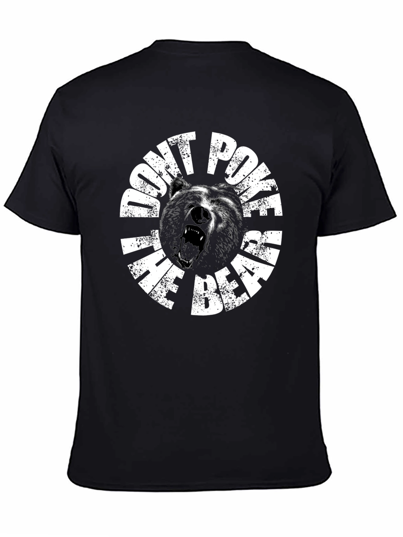 Dont Poke the Bear Graphic Tee - Black