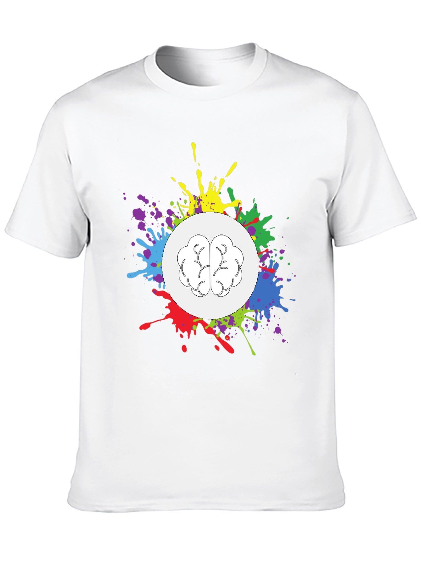 Creative Brain Splatter T-Shirt - Unisex Design