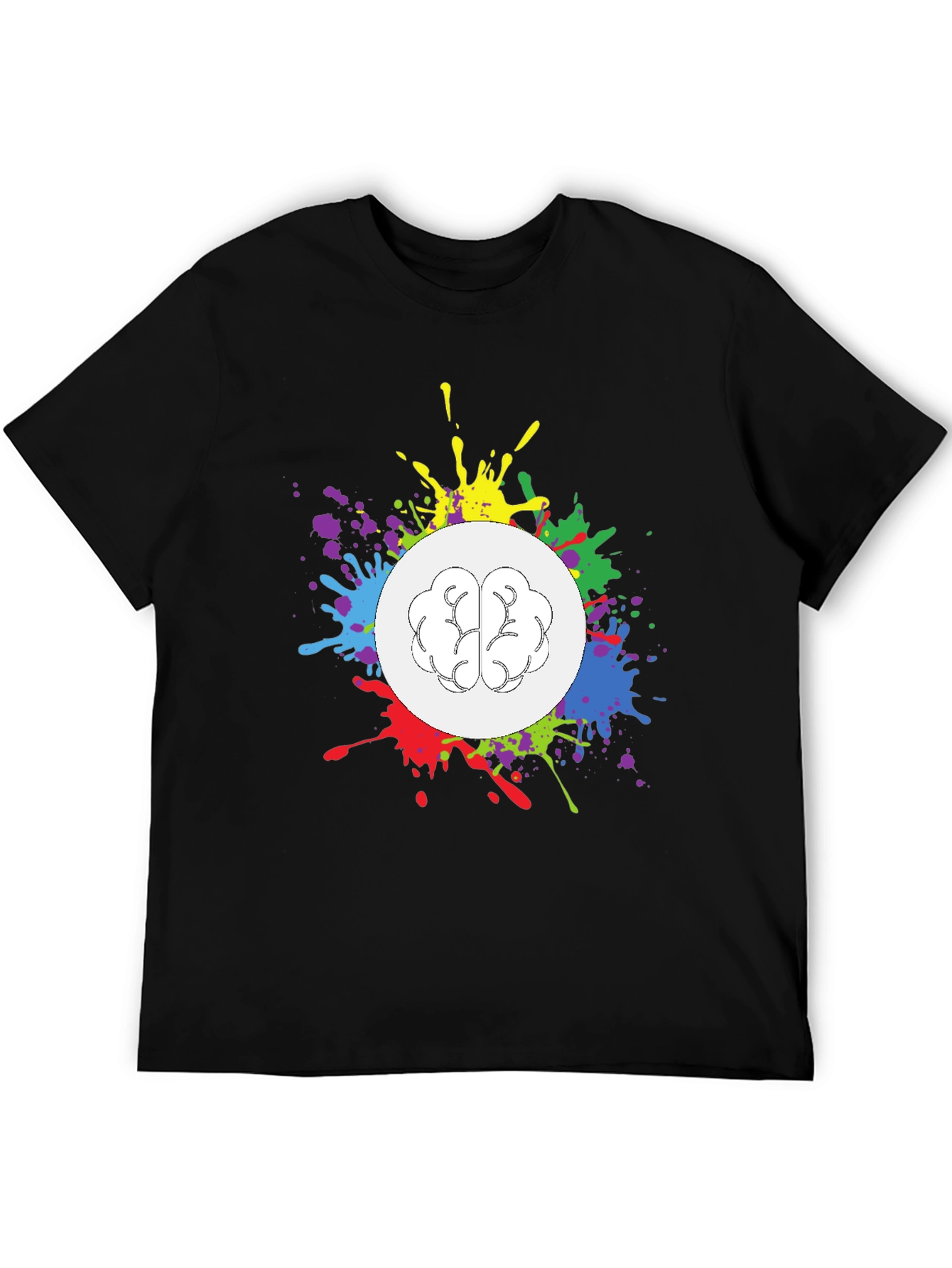Creative Brain Splatter T-Shirt - Unisex Design