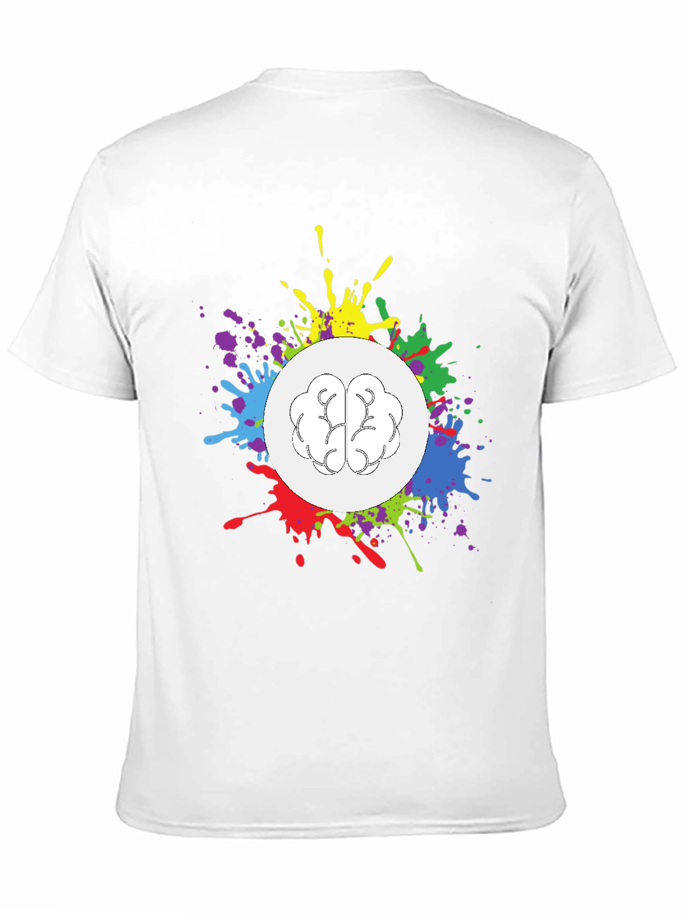 Creative Brain Splatter T-Shirt - Unisex Design