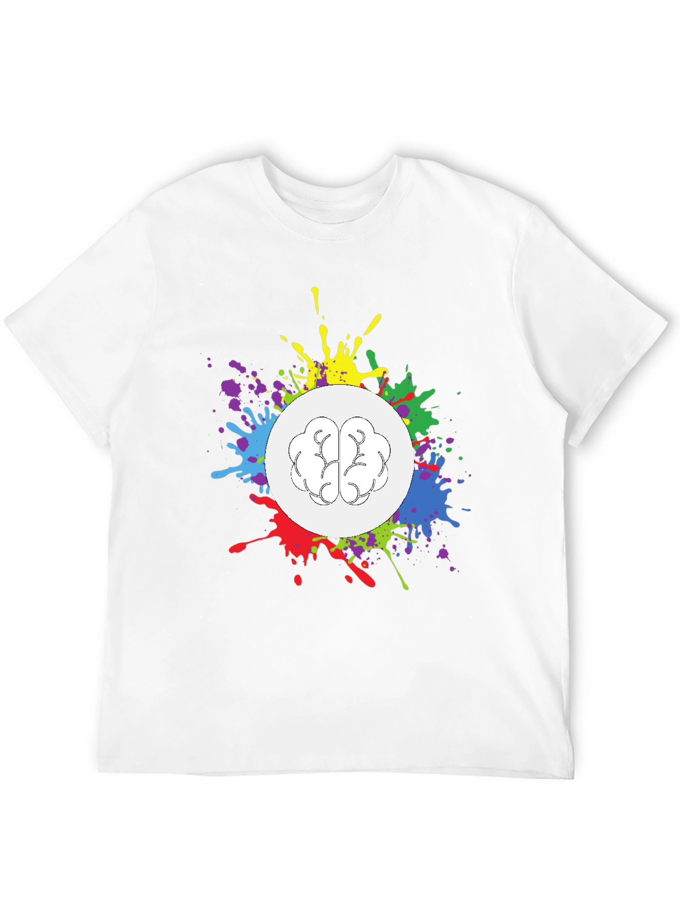 Creative Brain Splatter T-Shirt - Unisex Design