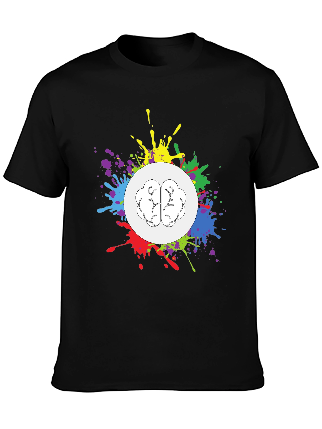 Creative Brain Splatter T-Shirt - Unisex Design
