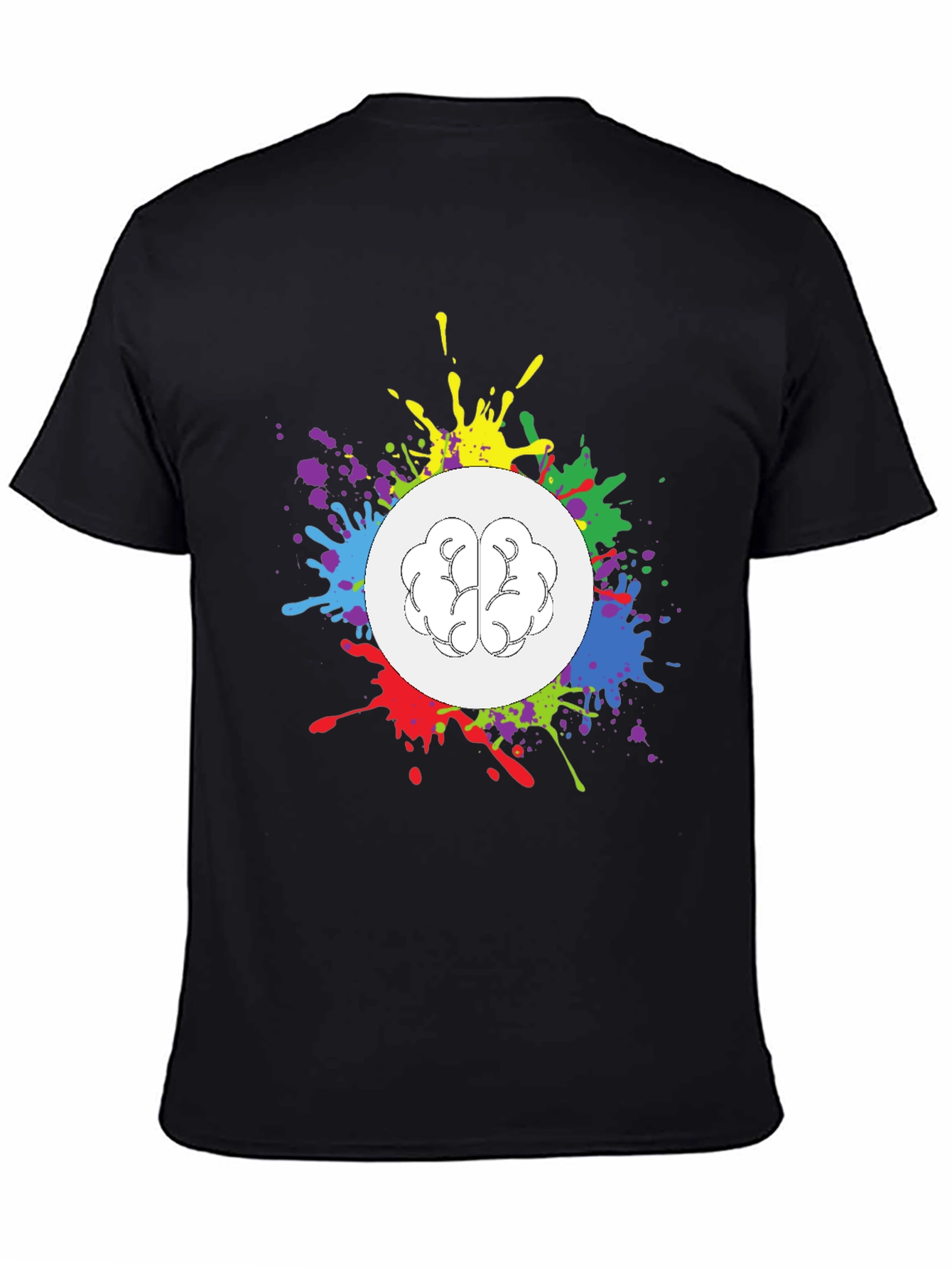 Creative Brain Splatter T-Shirt - Unisex Design