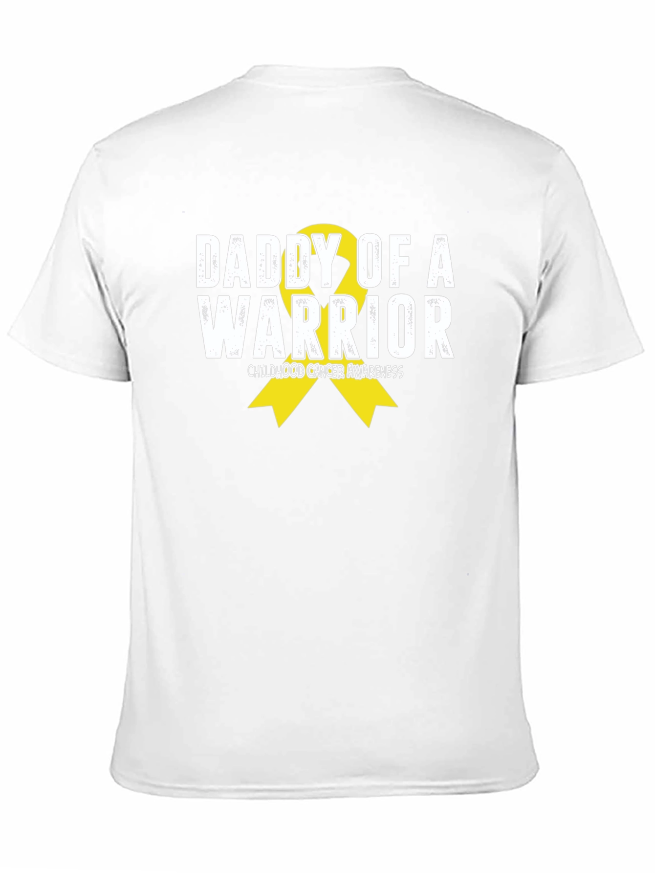 Daddy of a Warrior Childhood Cancer Awareness T-Shirt