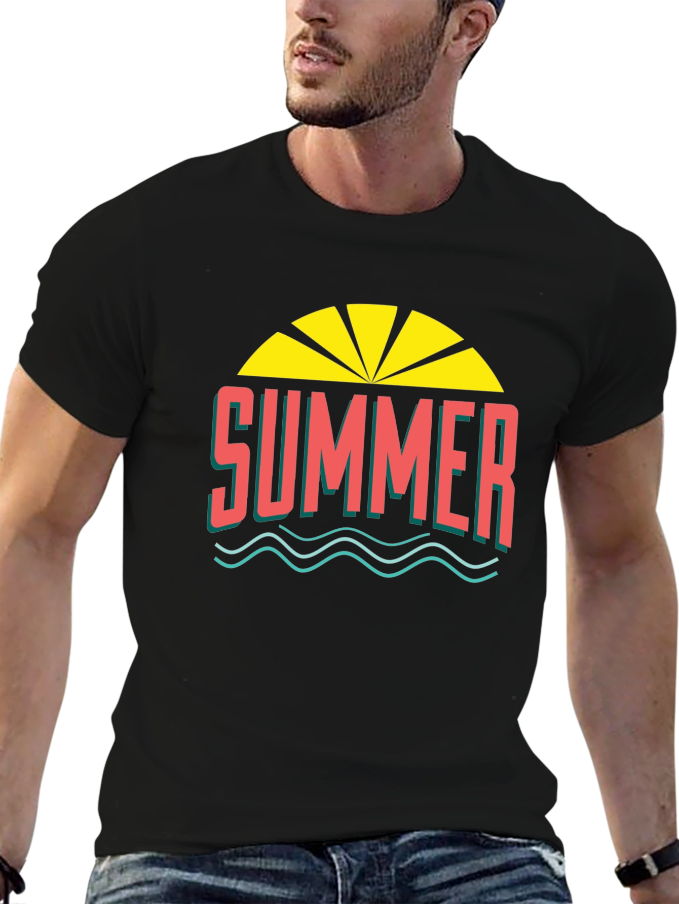 Summer Graphic Tee - Black