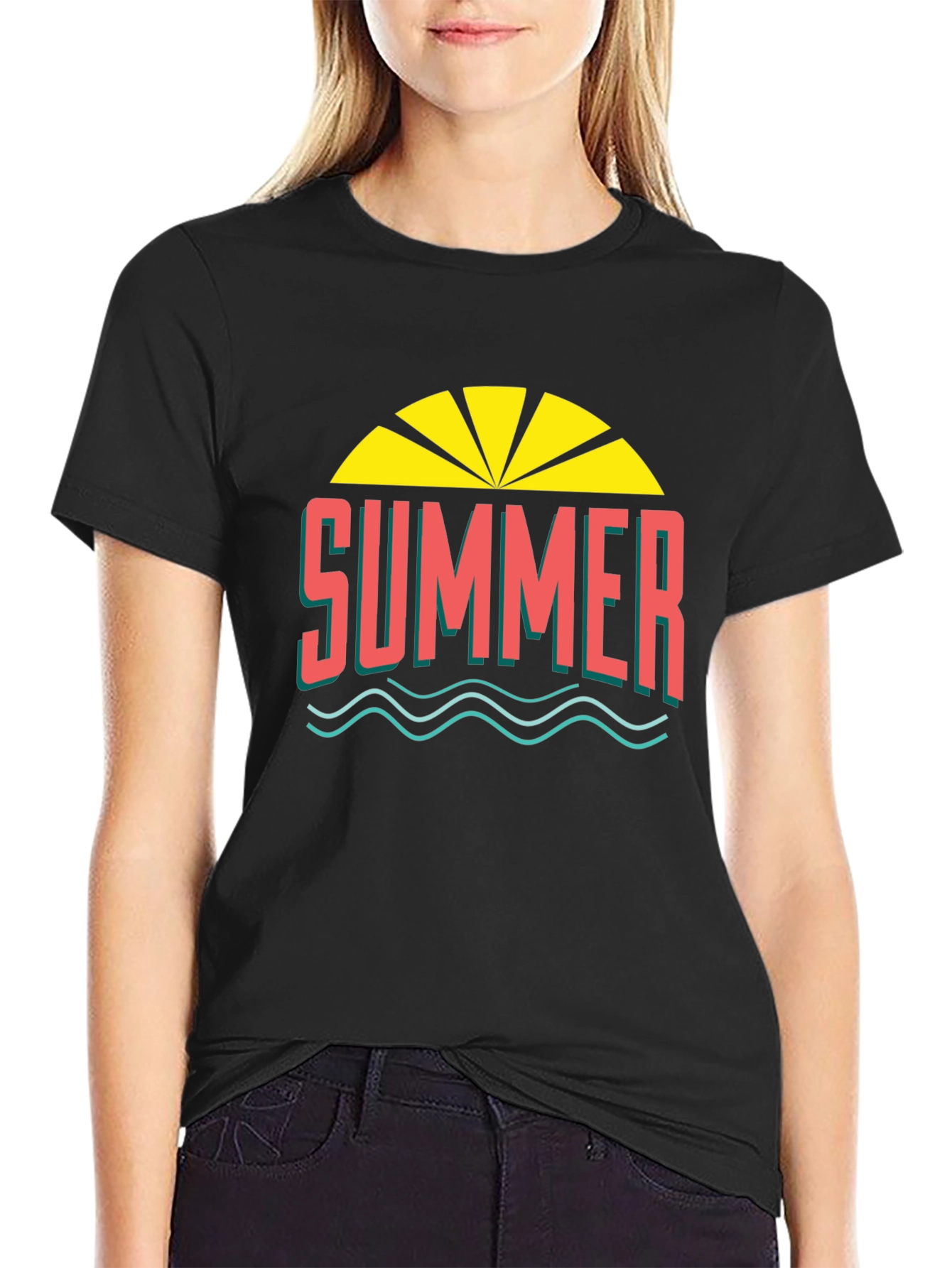 Summer Graphic Tee - Black