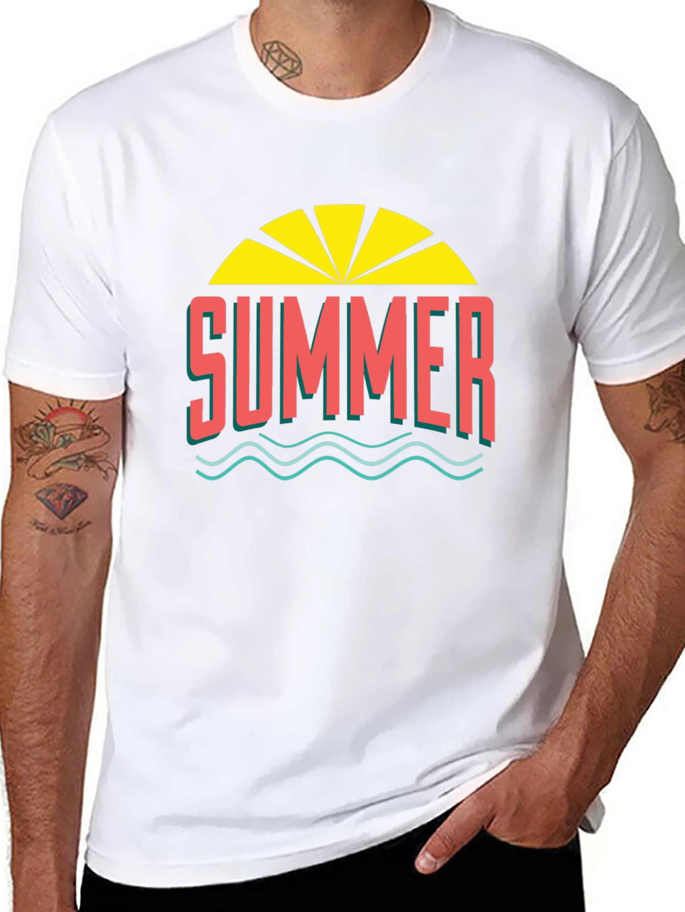 Summer Graphic Tee - Black