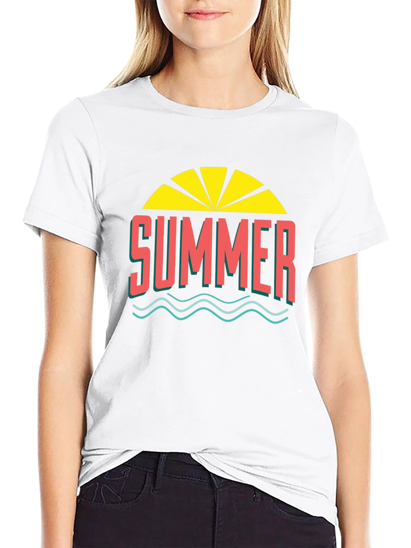 Summer Graphic Tee - Black