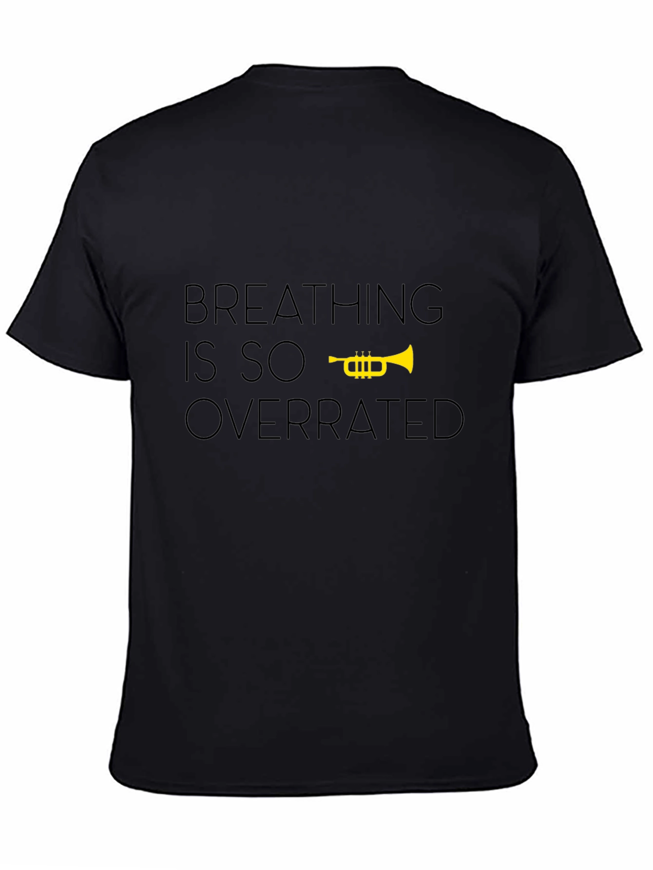 Breathing is Overrated Black T-Shirt