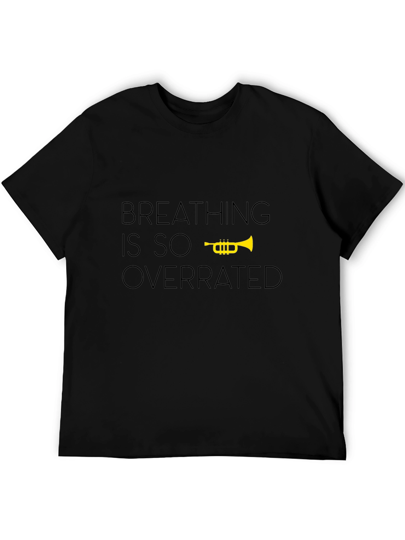 Breathing is Overrated Black T-Shirt