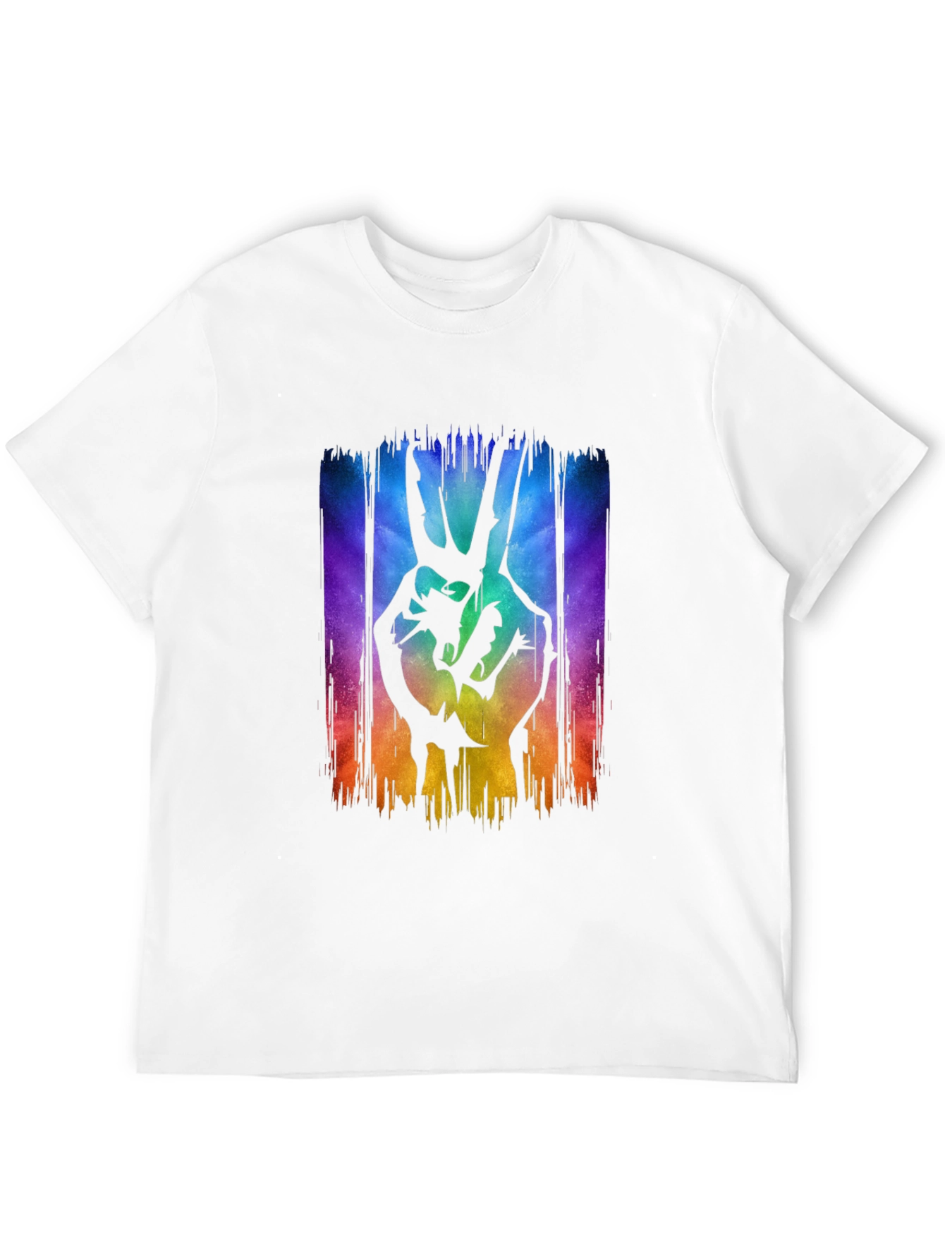 Peace Sign Graphic Tee - Mens Black T-Shirt