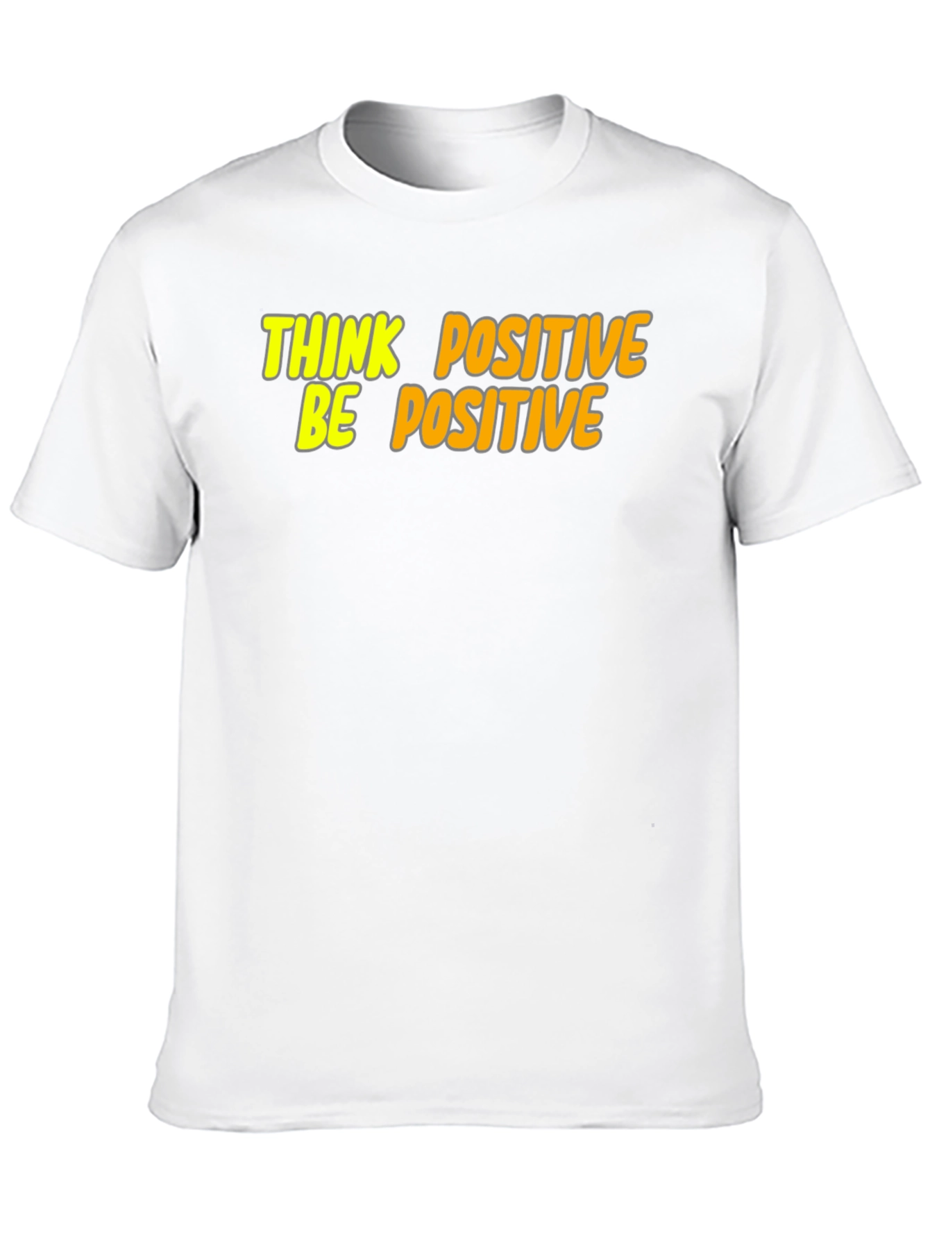 Think Positive Be Positive Graphic Tee - Black