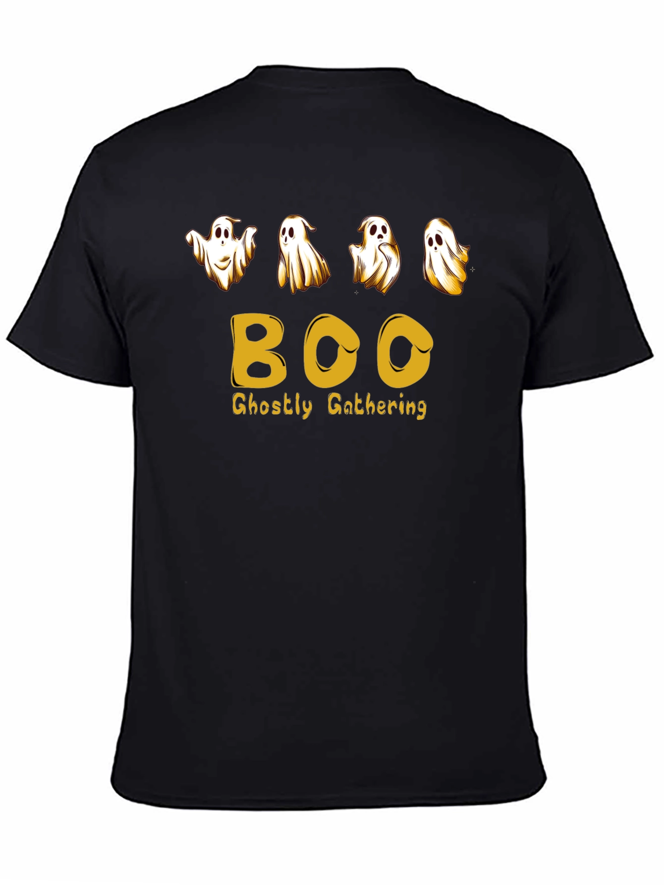 Halloween Ghostly Gathering Black T-Shirt