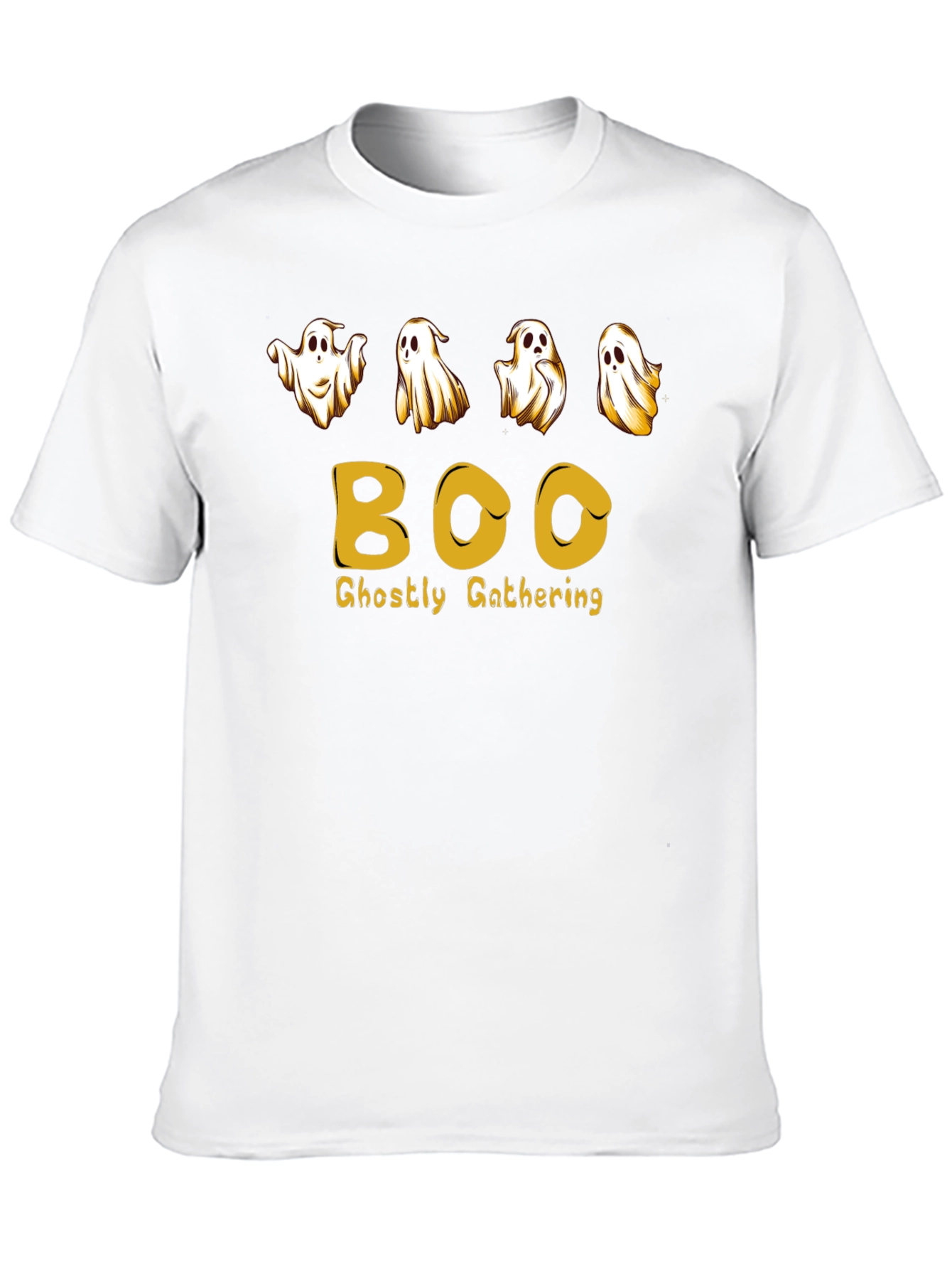 Halloween Ghostly Gathering Black T-Shirt