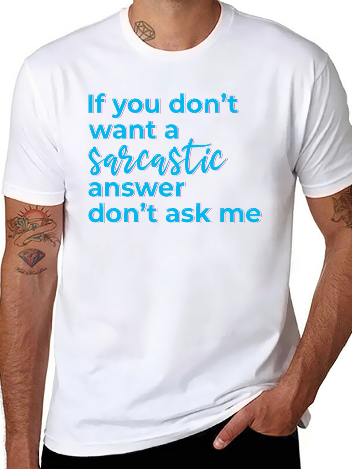 Sarcastic Answer Tee - Funny Graphic T-Shirt