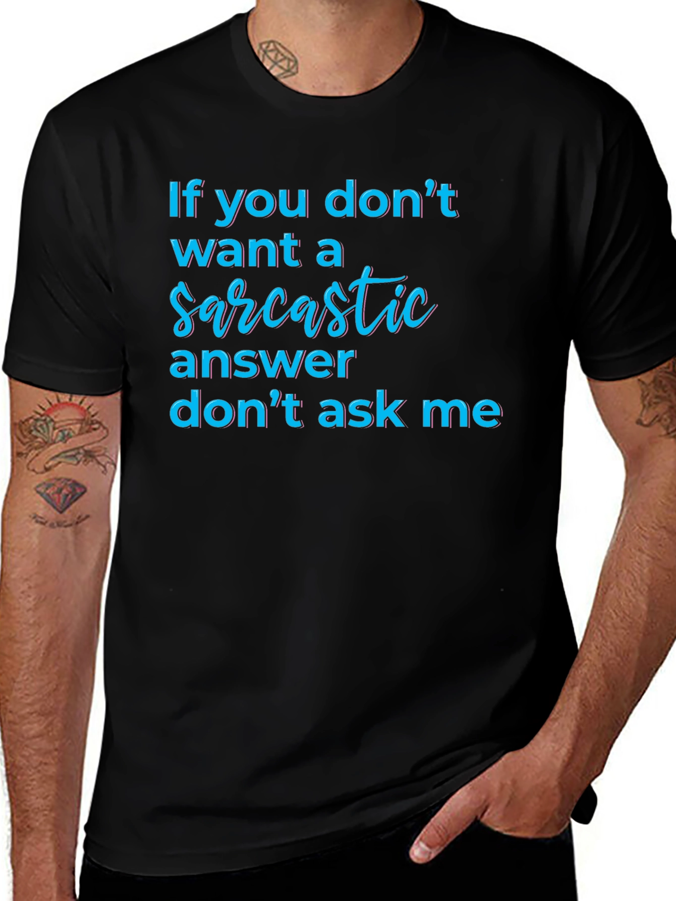 Sarcastic Answer Tee - Funny Graphic T-Shirt