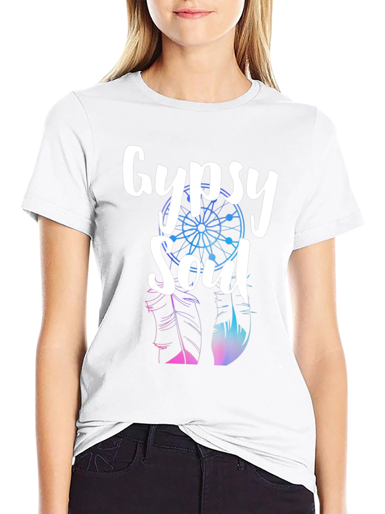 Gypsy Soul Graphic T-Shirt - Black