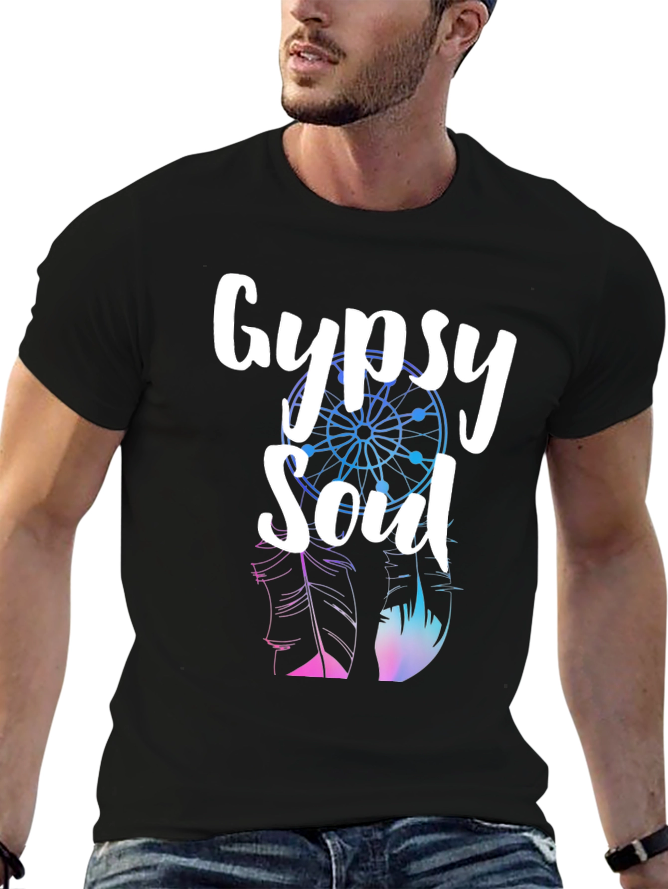 Gypsy Soul Graphic T-Shirt - Black