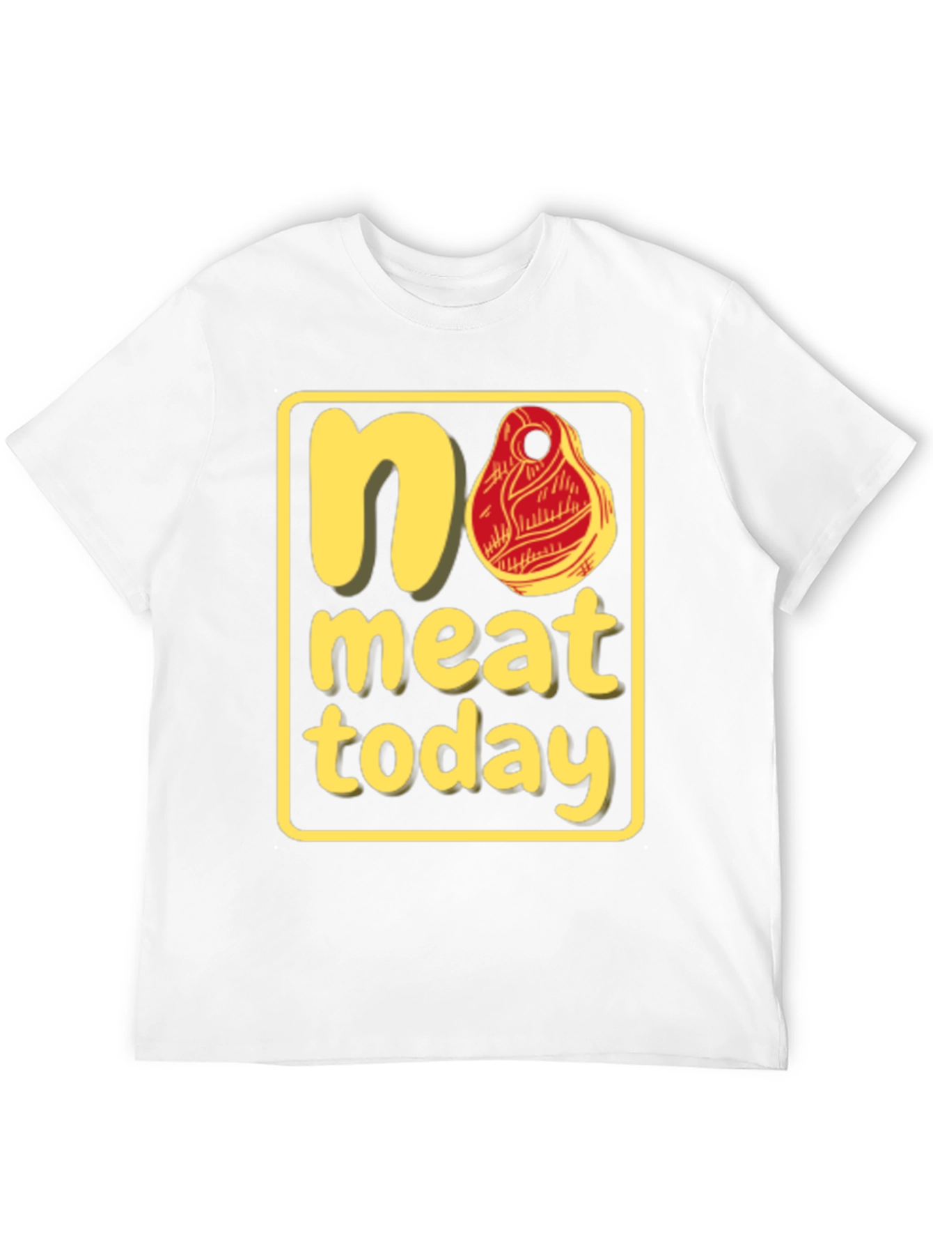 No Meat Today Graphic T-Shirt - Black Cotton Tee