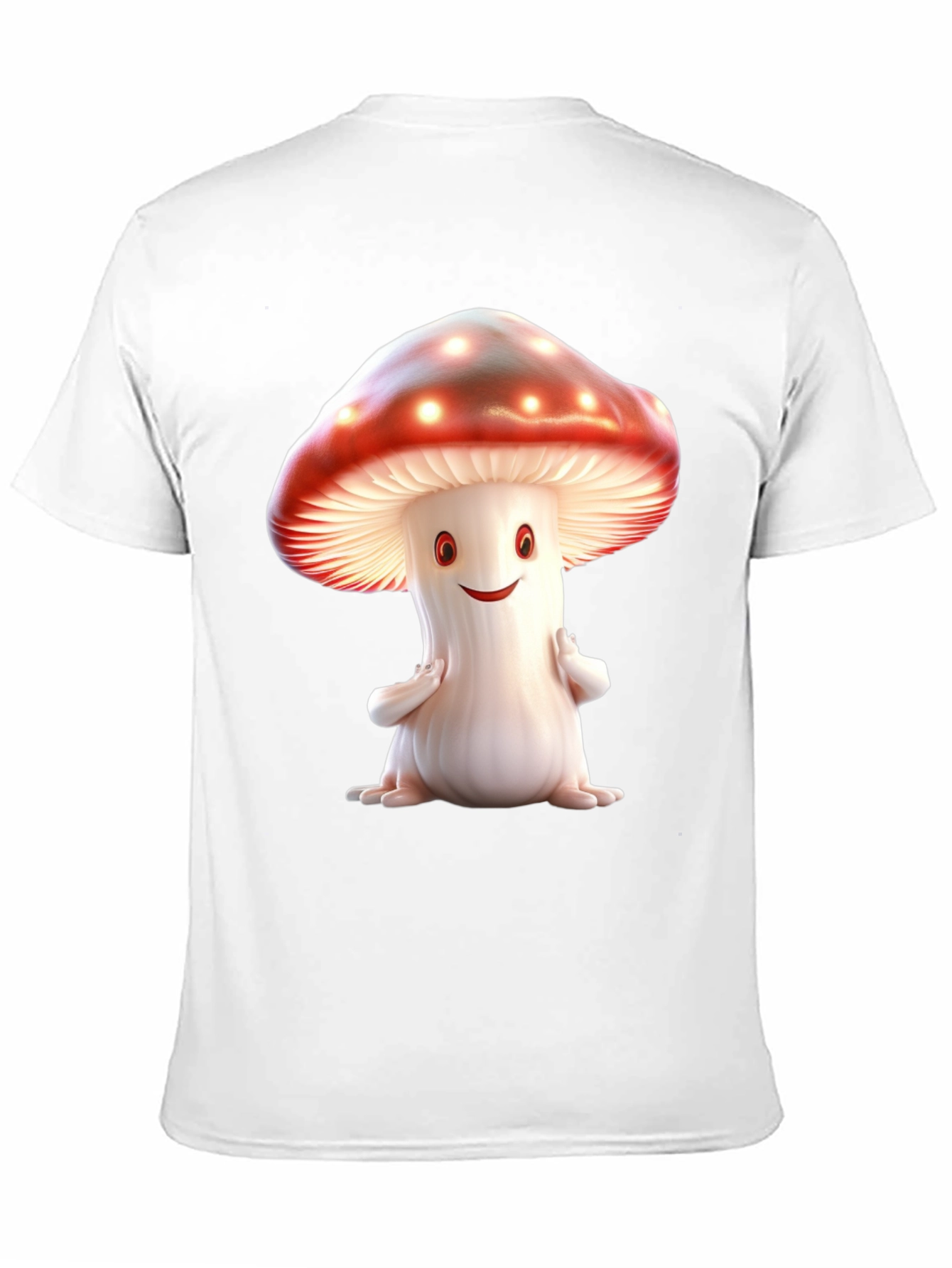 Mushroom Graphic Tee - Fun Black T-Shirt