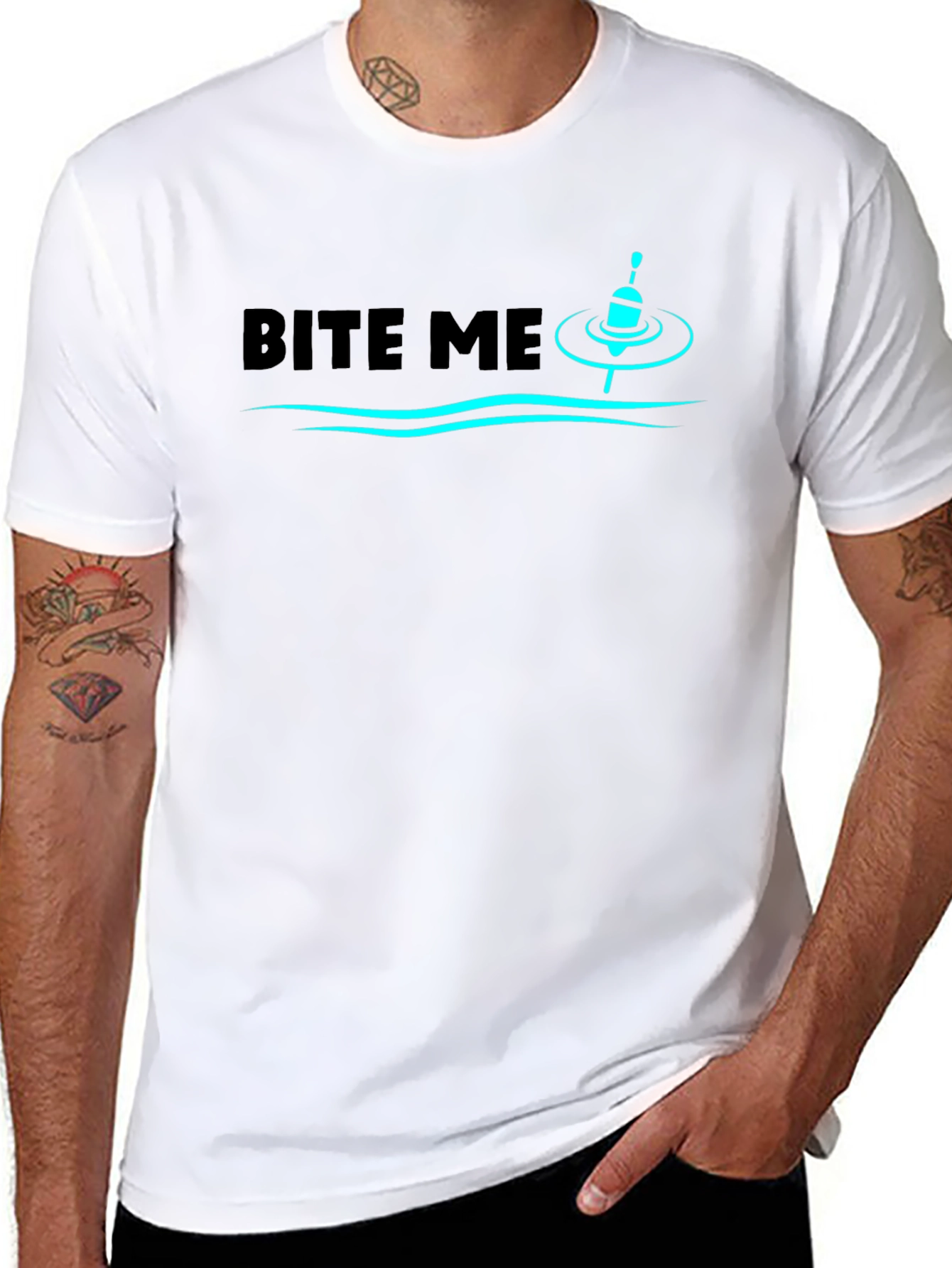 Bite Me Fishing T-Shirt - Angler Humor Tee