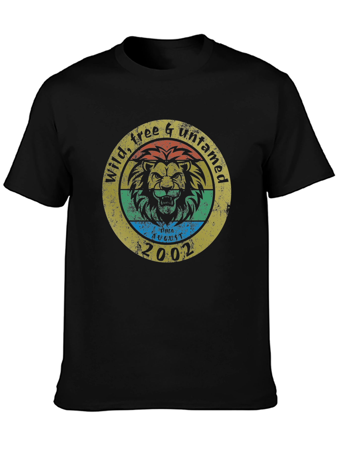 Wild Lion Graphic Tee - Free & Untamed 2002