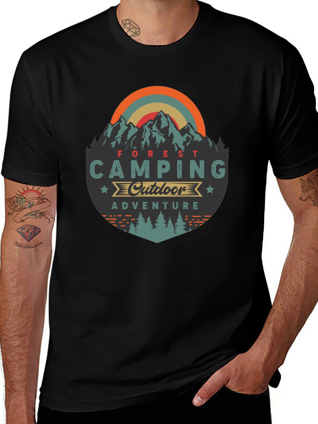 Camping Outdoor Adventure Graphic Tee