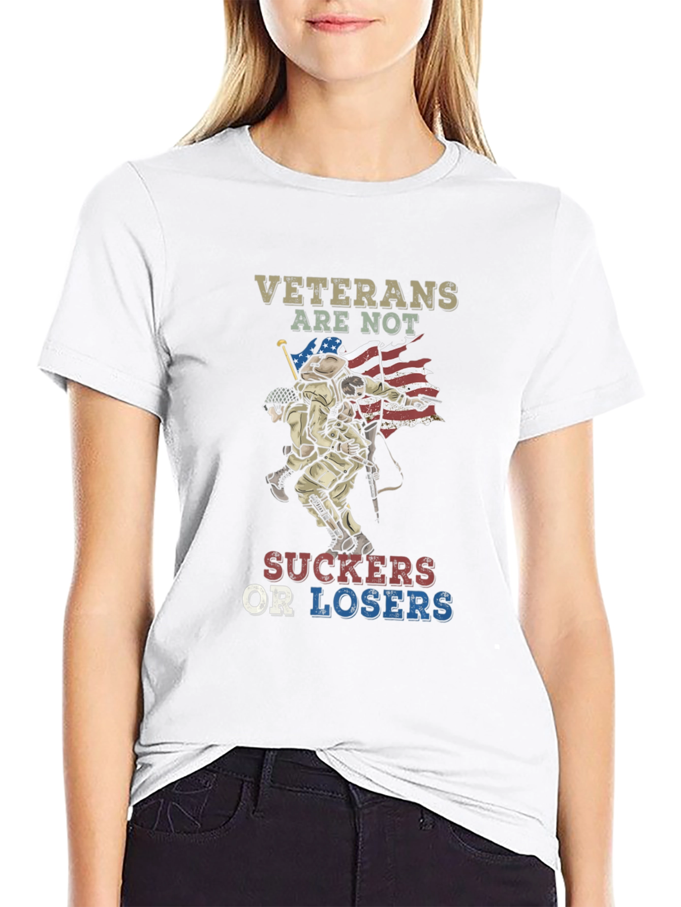 Veterans Are Not Suckers Or Losers T-Shirt